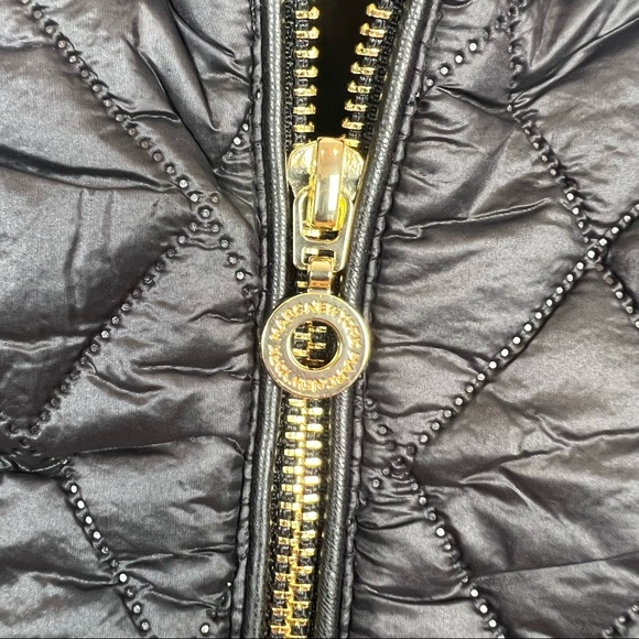 New Marc New York Andrew Mark Chic Jacket Vest Size Small Zip Up Black - Picture 13 of 16